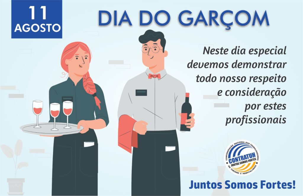 Dia do garçom, o fidalgo que nos serve e trata bem - CONTRATUH